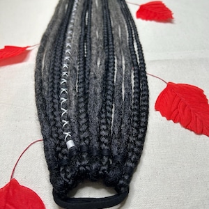 Synthetische Dreadlock Zöpfe in Dreads Erweiterungen auf Haarband - Handgefertigtes Haarverlängerung Haarband mit Dreads und Zöpfen