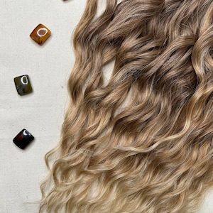 Rastas sintéticas marrones Rastas de crochet Cabello rizado