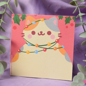 Kawaii Memo Pad XMas Bob • tear away memo • padpaper note pad, cute memo • christmas block notes kawaii stationery