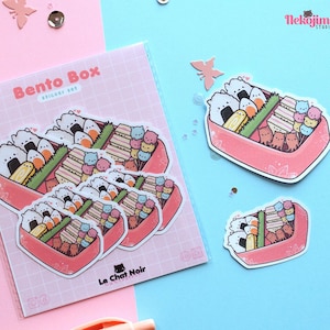 Kawaii Sticker Set Bento Box • Food Japan Stickers • Kawaii Stationery • Bujo stickers notebook planner