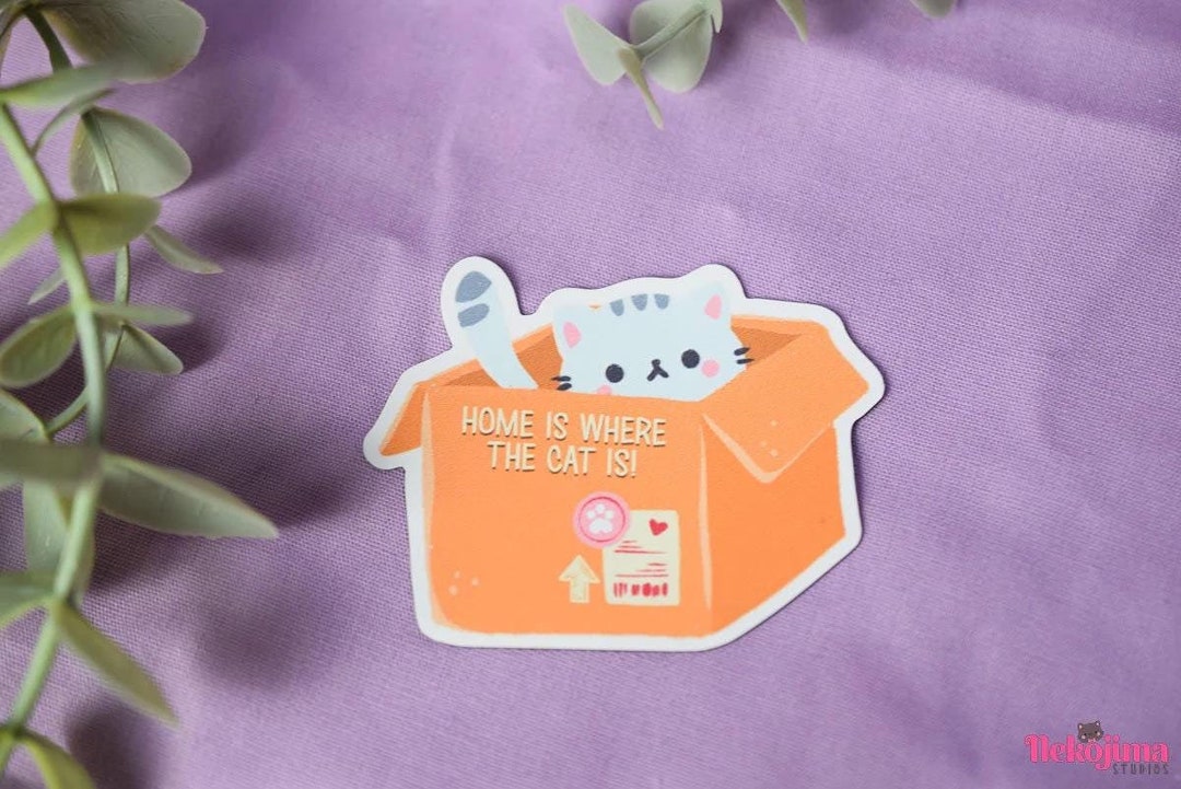 Cute Magnet Cat Box, Cute Fridge Magnet, Kawaii Magnet, Cat Gifts, Cute ...