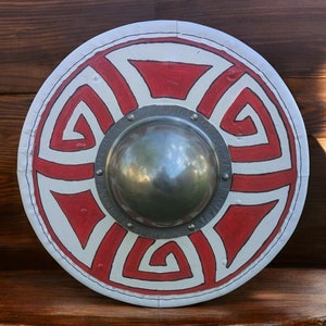 Medieval Buhurt Buckler Shield Vikings Round Little Shield HMB Battle Ready Shield Custom Wooden Shield for Reenactment Battles Wood Buckler