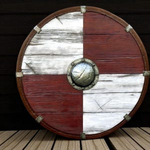 Wooden Viking Shield Norse Mythology Cosplay Shield Mediaeval Shield Mediaeval Armor Viking Shield Viking Wall Decor Nordic Shield