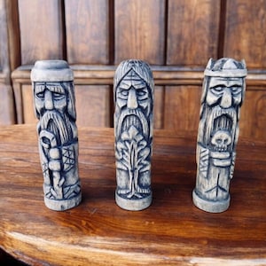 Svarog Rod Veles Chernobog Perun Belobog Wooden Figurines Hand Carved Wooden Slavic Pantheon Slavic Statues Slavic Mythology Altar Pagan