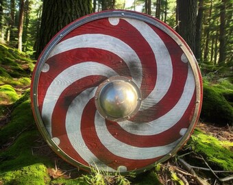 Scandinavian Wooden Viking Shield Wikinger Deko Viking Armor Shield Norse Medieval Norway Scandinavian Accessory Sca Wood Armor Heirloom