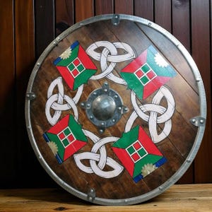 Viking Shield Medieval Shield Custom Shield Norse Shield Larp Viking Shield Viking Decor Battle Shield Sca Shield Celtic Warrior Shield HMB