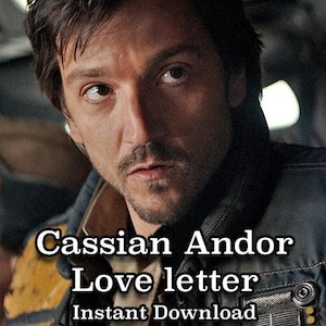 Cassian Andor Liebesbrief, Trostbrief, Liebesbrief, Star Wars, romantisch, sofort Download
