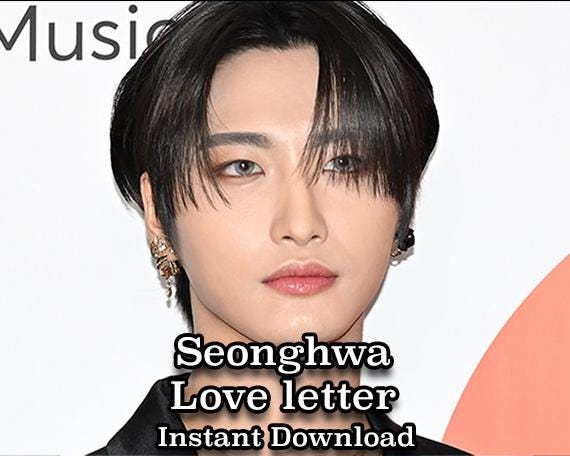 ATEEZ SEONGHWA ソンファ 直筆チェキ Seonghwa Love Letter, Comfort Letter, ATEEZ, Love Note, Kpop, Idol