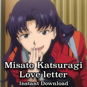 Misato Katsuragi Liebesbrief, Trostbrief, Misato, Neon Genesis Evangelion, Romantisch, sofortdownload.