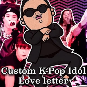 Carta de amor personalizada de un ídolo del K-Pop, personaje reconfortante, romántica, hecha a pedido, entrega rápida