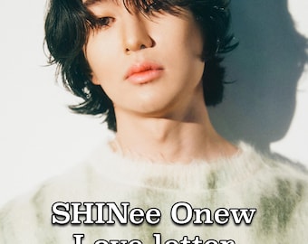 Onew Love Letter, comfort character letter, SHINee, Onew love note, Jinki, Kpop, Idol, Shawol, instant download.
