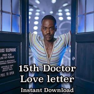 15th Doctor Who Liebesbrief, Trostbrief, Doctor Who, Dr Who, Liebesnote, Ncuti Gatwa, sofortdownload.
