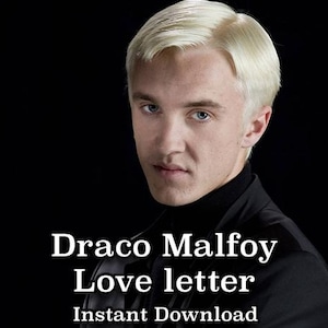 Draco Malfoy Liebesbrief, Trostbrief, Malfoy, Harry Potter, Slytherin, romantisch, sofortdownload