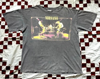 Vintage 1990s Nirvana From the Muddy Banks of the Wishkah Faded