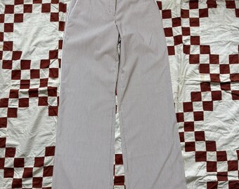 Pantalones vintage Y2K de la década de 2000, ligeros y de tiro bajo, a rayas, para mujer, talla 2