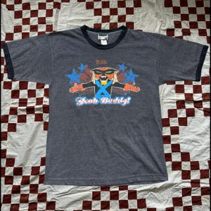 Vintage 2000s Space Ghost Brak Yeah Buddy Ringer T-shirt Size Medium