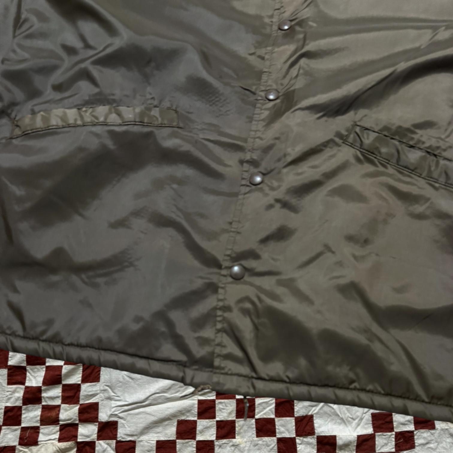 Vintage 1970s Brown Nylon Pile Lined Coach