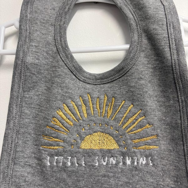 Little Sunshine - Embroidered Bib