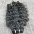 Dark Curly gray human hair bundles product logo
