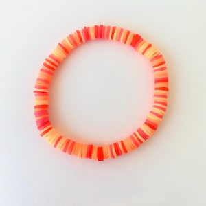 Oranges Clay Bead Bracelet