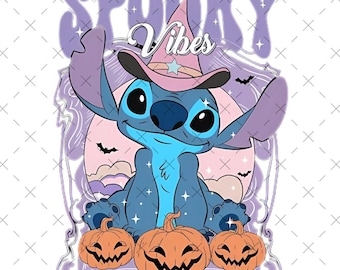 Stitch Halloween Coquette Preppy PNG SVG, Trick Or Treat, Halloween 2025 Shirt, Retro Halloween png, Spooky Season Png Halloween Fall Shirt