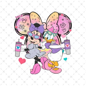 Minnie Png, Daisy Svg, Minnie Daisy Summer Png, Magical Castle Svg, Mouse and Duck Shirt, Girl Squad Png, Besties Svg, Disney Family Trip