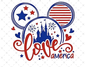 4th Of July American Mickey Ears Svg Png, Mickey Independence Day Svg, Patriotic svg, Fourth Of July Svg Png, American Flag Png, Disneyland