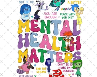 Mental Health Matters Png Svg, Insıde Out 2 Png Svg, Mental Health Png, Mental Health Svg, You Matter Png, Disney Pixar Svg, Digital Files