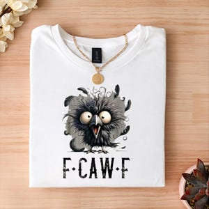 Crow T-Shirt: Funny Bird Graphic Tee, Vintage Style