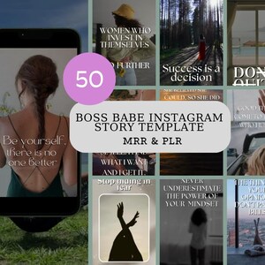 50 Boss Babe Instagram Story Templates | Canva Editable Designs