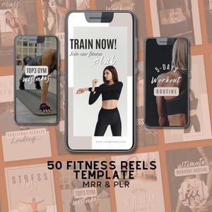 50 sjablonen voor fitnesshaspels - canvasontwerpen voor sociale media
