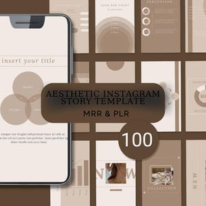 100 Aesthetic Instagram Story Templates for Social Media Branding