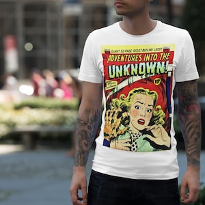 Classic Comic Book Cover T-Shirt - Retro Halloween Horror Graphic Tee