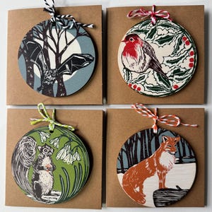 Décorations en bois - Amis de la forêt - 4 options