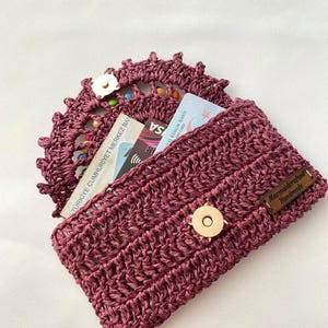 Crochet Wallet,Small Wallet, Personalized Crochet Wallet,Handmade Wallet