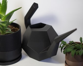 Geometric 3D Printed Watering Can | Modern Design for Indoor Plants | Gift for Gardening Lovers