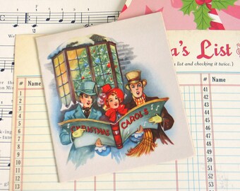 Vintage Holiday Christmas Greetings Card for Scrapbooking Paper Ephemera Junk TRavel Bullet Journals December Daily Planner Smash Book