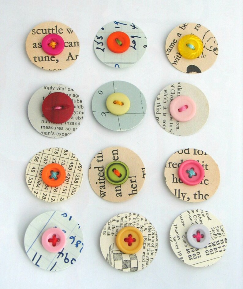 VINTAGE Paper Flower Scrapbook Embellishments for Etsy