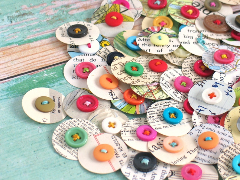 VINTAGE Paper Flower Scrapbook Embellishments for Etsy