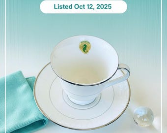 New Waterford Lismore Platinum Cup and Saucer Set - Fine English China