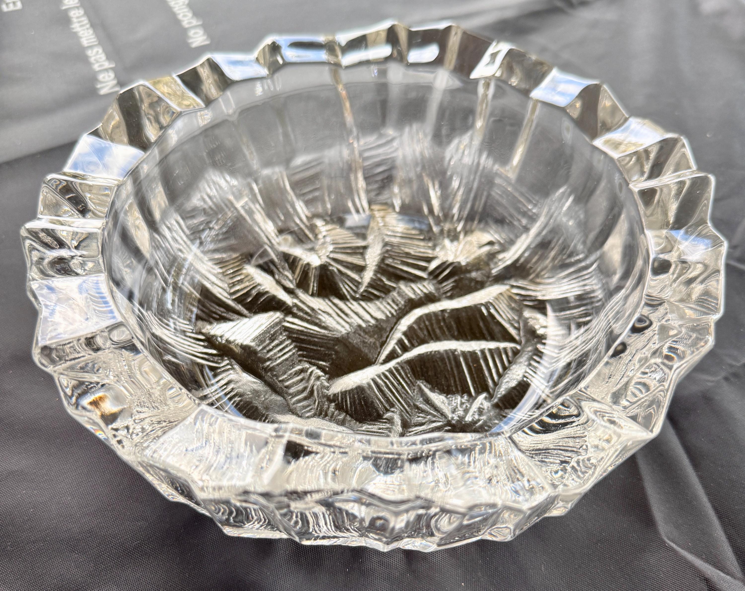 hoyacrystal 煮物椀 金彩 切子 菊繋ぎ柄 ホヤクリスタル×1 hoyacrystal