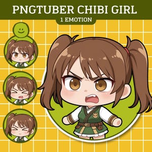 CHIBI PNGTuber Model | Cute Girl PNGTuber Premade Model | VeadoTube Model | PNG Tuber | Vtuber | GIFTuber | Discord | Twitch