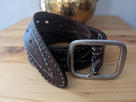 A Cowboy Vintage Leather Belt - image 1