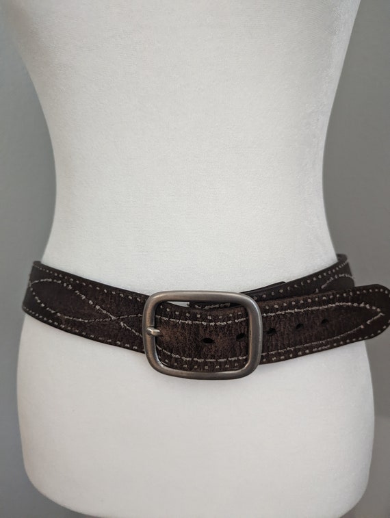 A Cowboy Vintage Leather Belt - image 3