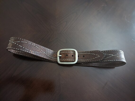 A Cowboy Vintage Leather Belt - image 6