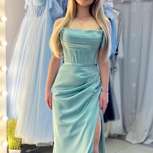 Sage Kleid Fee Abendkleid Grünes Abendkleid Prinzessin Fantasie Abendkleid Benutzerdefinierte Grünes Hochzeitskleid Smaragdgrünes Kleid Abschlusskleid
