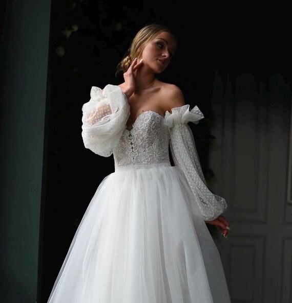 Detachable Bridal Sleeves Removable Sleeves Gloves Sleeves