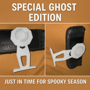 Soporte para cama o estómago para Steam Deck, ROG Ally, Legion Go. Incluye interruptor de seguridad listo para usar. Adaptador disponible para otros dispositivos.