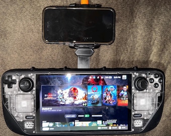 Ergonomic Bed Mount for Steam Deck & ROG Ally | Hands-Free Gaming Holder for DBrand Killswitch Case | Lay-Down Stand