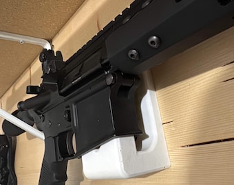 AR15 & AR10 Wall Mount Gun Holder | Vertical and Horizontal Rifle Display Rack | Magazine Retention Mount